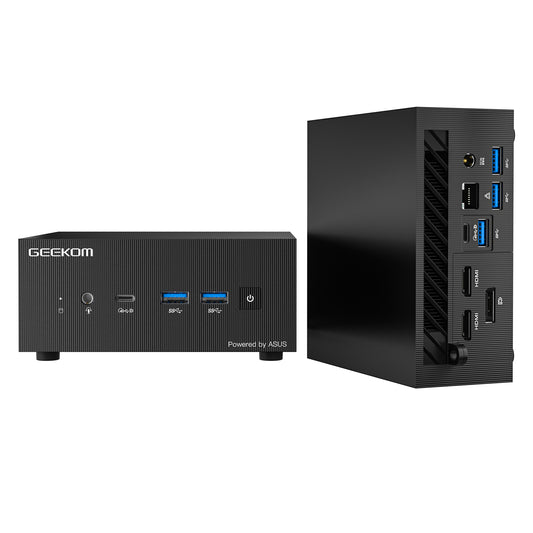 GEEKOM AS6 - AMD Ryzen 6000/7000, 32GB RAM, 1TB SSD - NUC polyvalent et mini PC pour ordinateur de bureau avec Windows 11 Pro